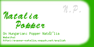 natalia popper business card